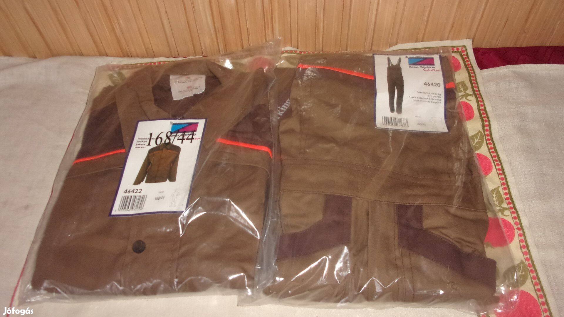 Új munkás öltöny és egy új bélelt munkás kabát