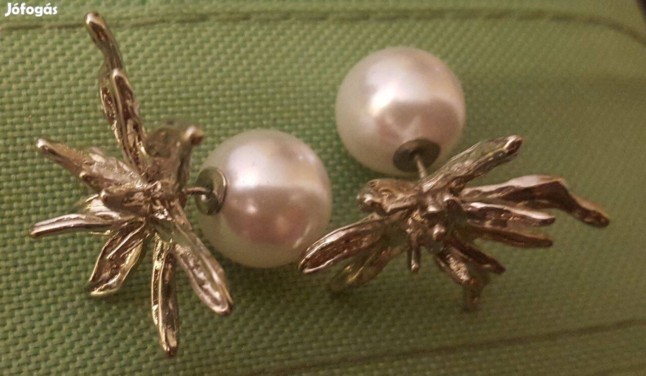 Új nagyon különleges virág és gyöngy fülbevaló