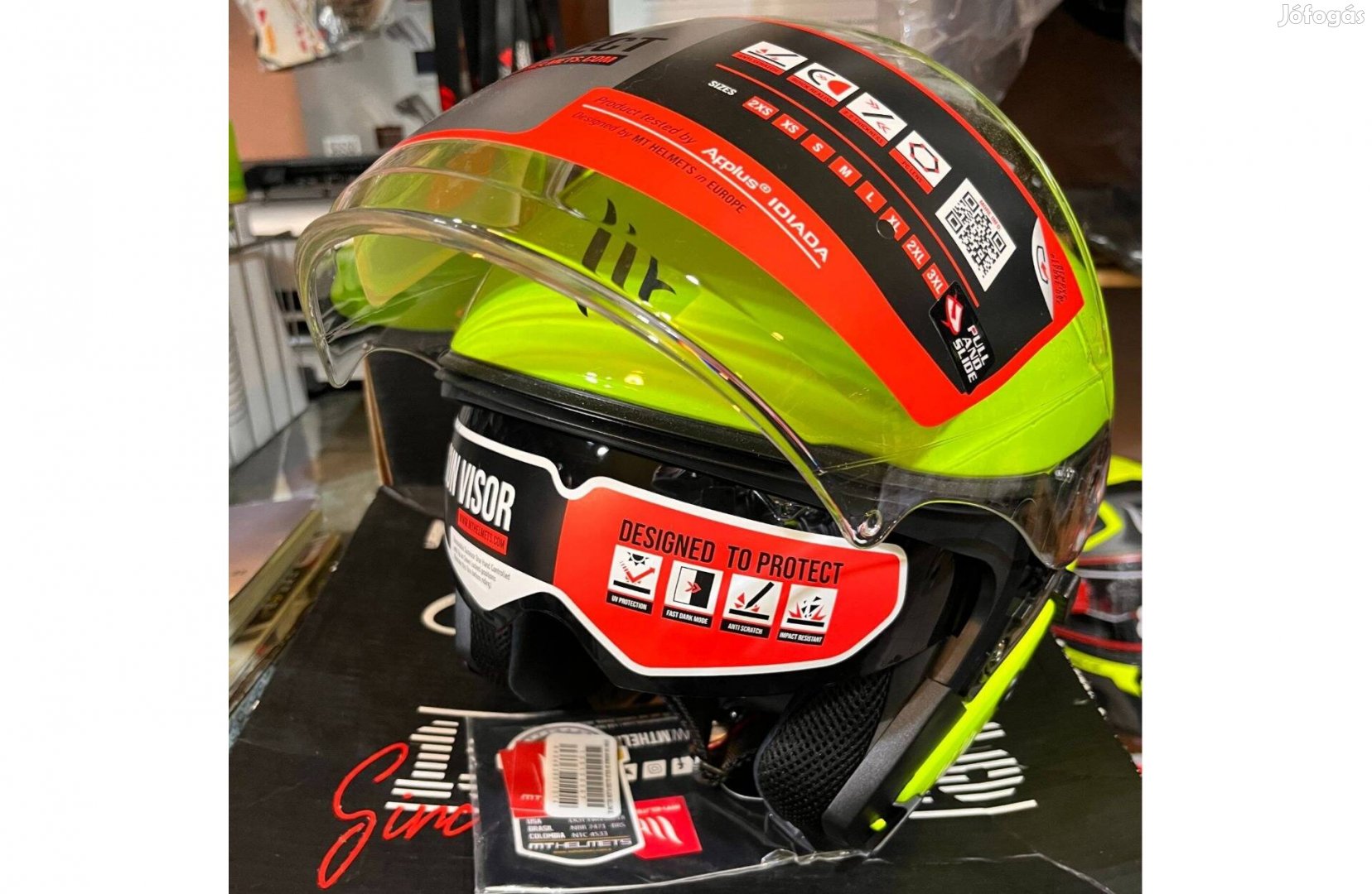 Új napszemüveges MT nyitott bukósisak akció ! Akciós