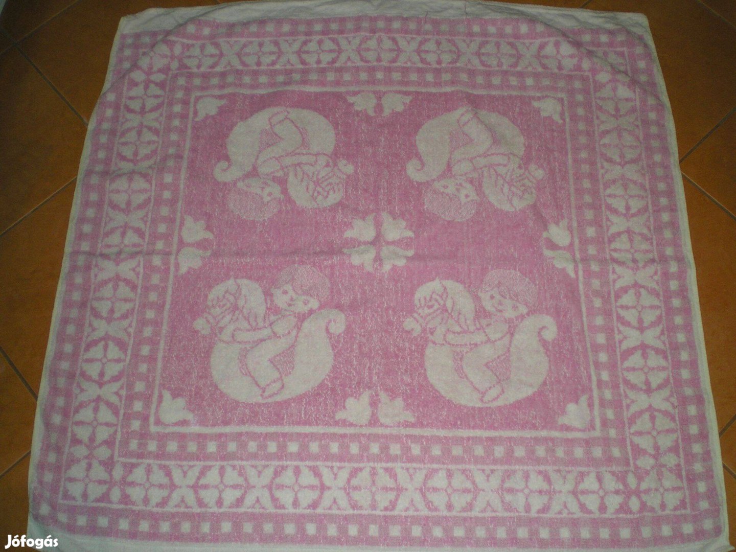 Új négyzet alakú pihe puha törölköző 92x92 cm babakifogó