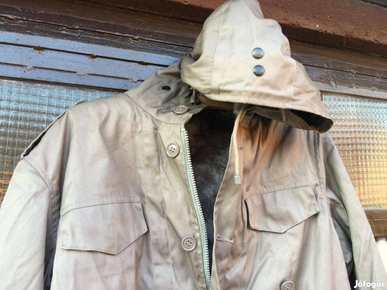 Új német katonai retro BW Bundeswehr parka kabát kivehető bélés L