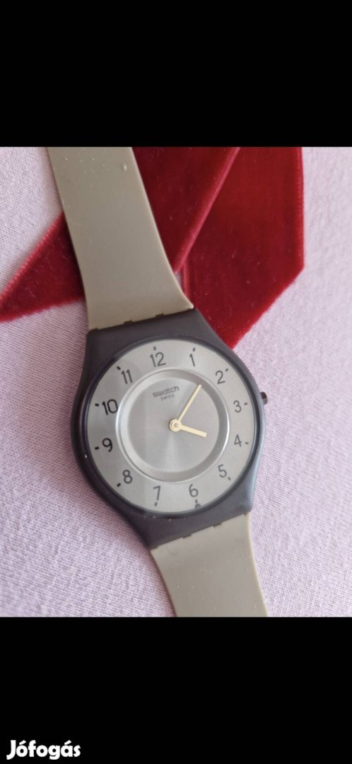 Új női Swatch Swiss extra vékony könnyű puha halvány barna óra 