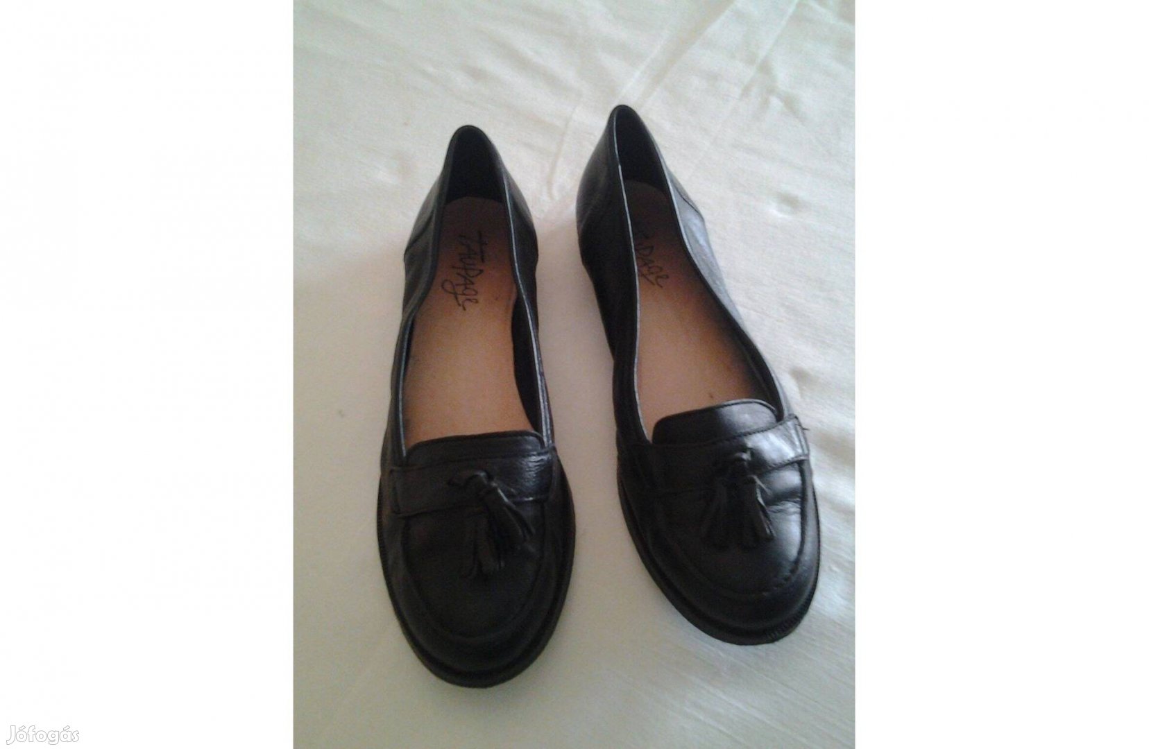 Új női bőr cipő, 36 - 36,5 méret, fekete, Taupage márka