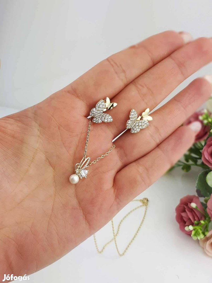 Új női nyaklánc, fülbevaló