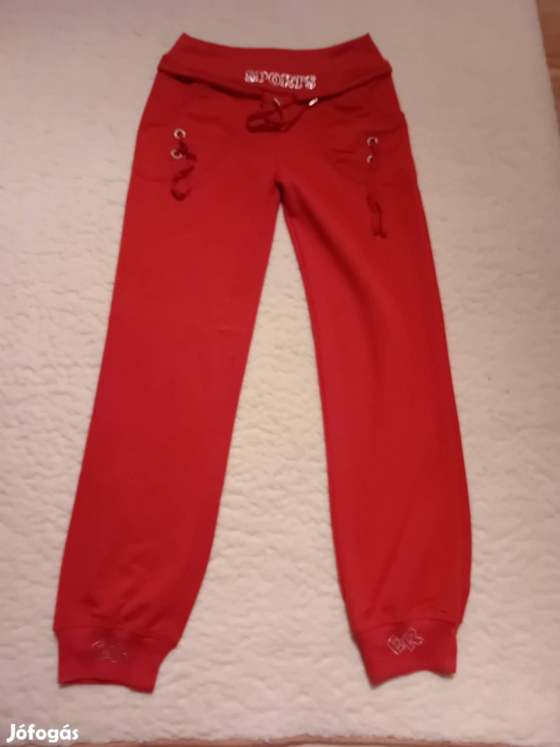 Új női vöröses szinű szabadidő nadrág 