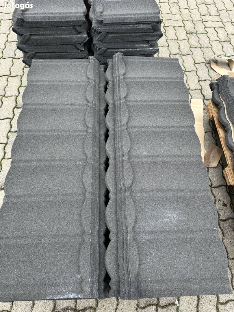 Új olcsó kőszórt cserepeslemez, tetőlemez, cserép II.o,