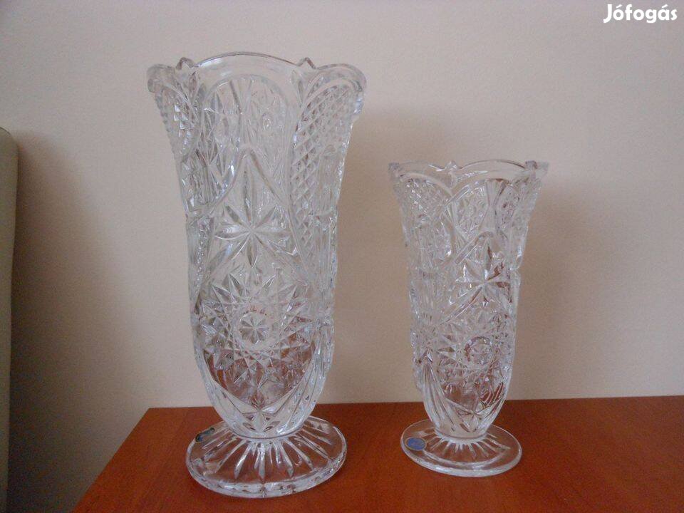 Új ólomkristály vázák 2-féle méretben - Bohémia 24 PBO