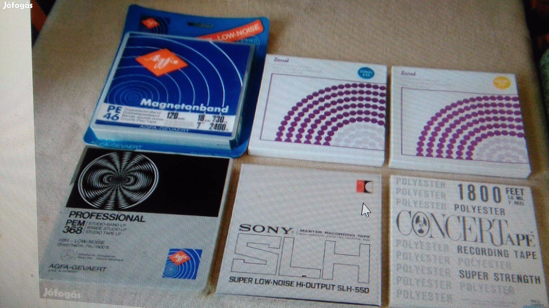 Új orsó magnószalag 18 cm Gyűjteményből