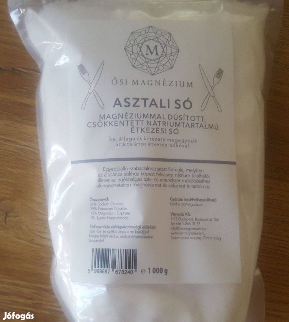 Új ősi magnézium asztali só, 1 kg Csodás %%