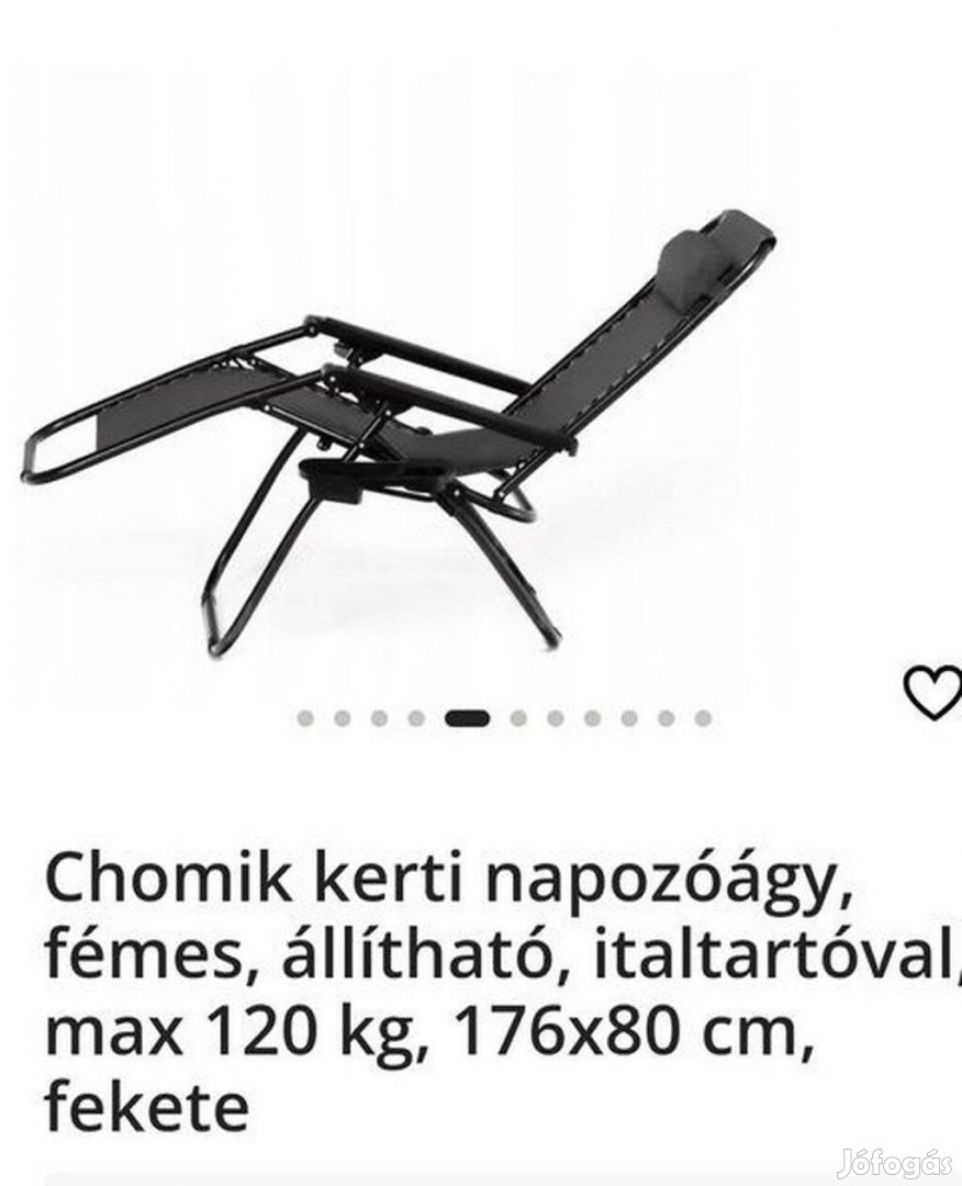 Új őszecsukható kerti napozó ágy eladó! Ár akciós 17900ft Tel 0630488