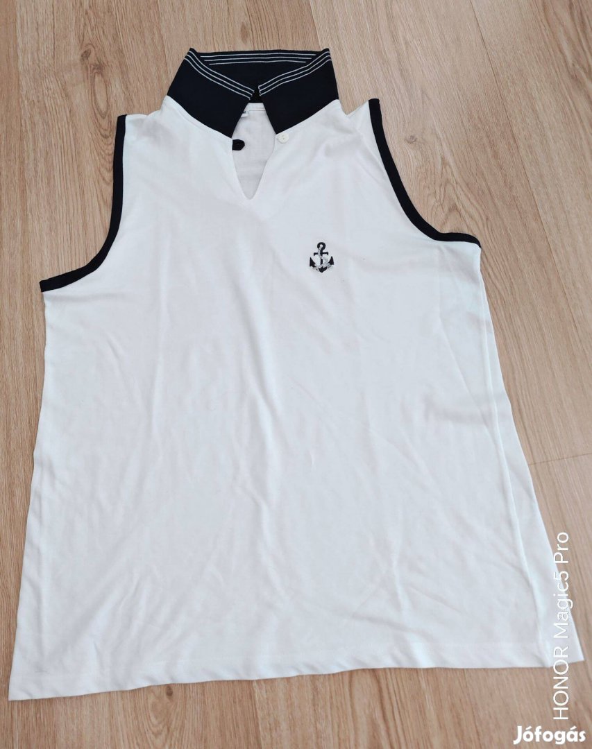 Uj pamut női horgonyos póló