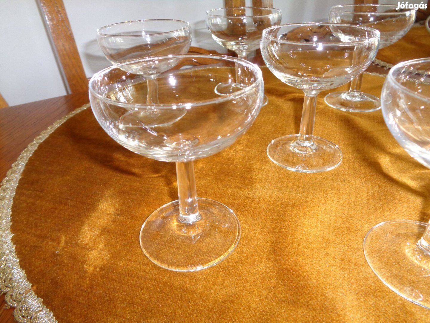 Új pezsgős martinis stb talpas üvegpohár
