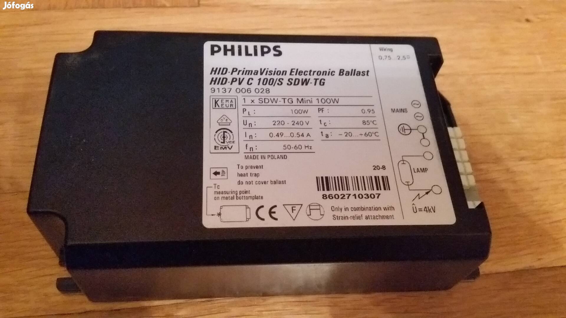Új philips 100 wattos fémhalogén izzó elektronika 