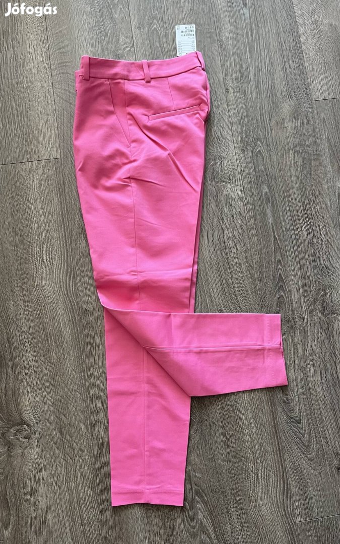 Új pink élre vasalt nadrág 36-os h&m elegáns naci S