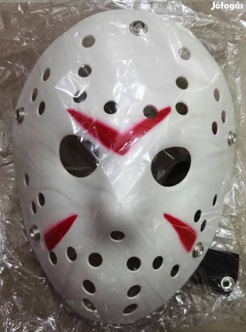 Új piros-fehér Jason álarc maszk jelmez