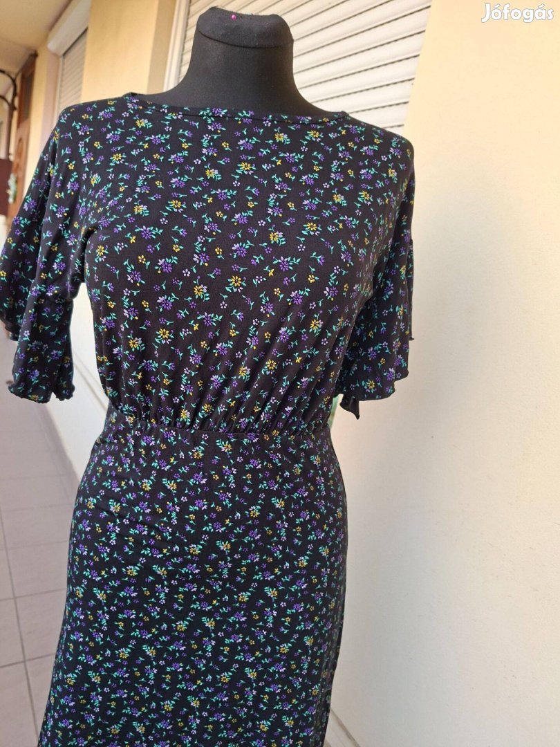 Új prettylittlething ML-es apró virágos női pamut ruha