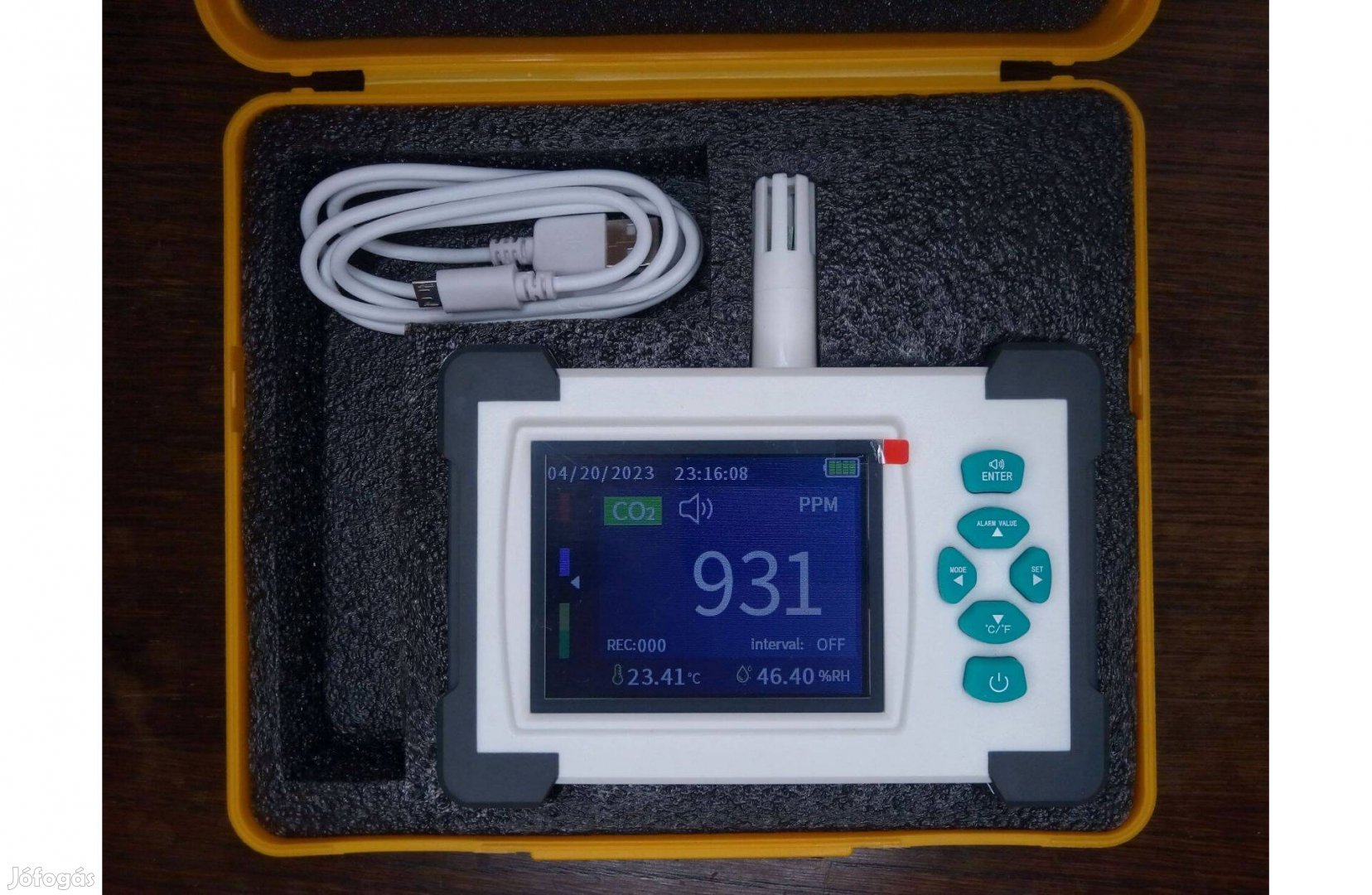 Új profi SR-510A szén-dioxid CO2 széndioxid levegő minőség mérő