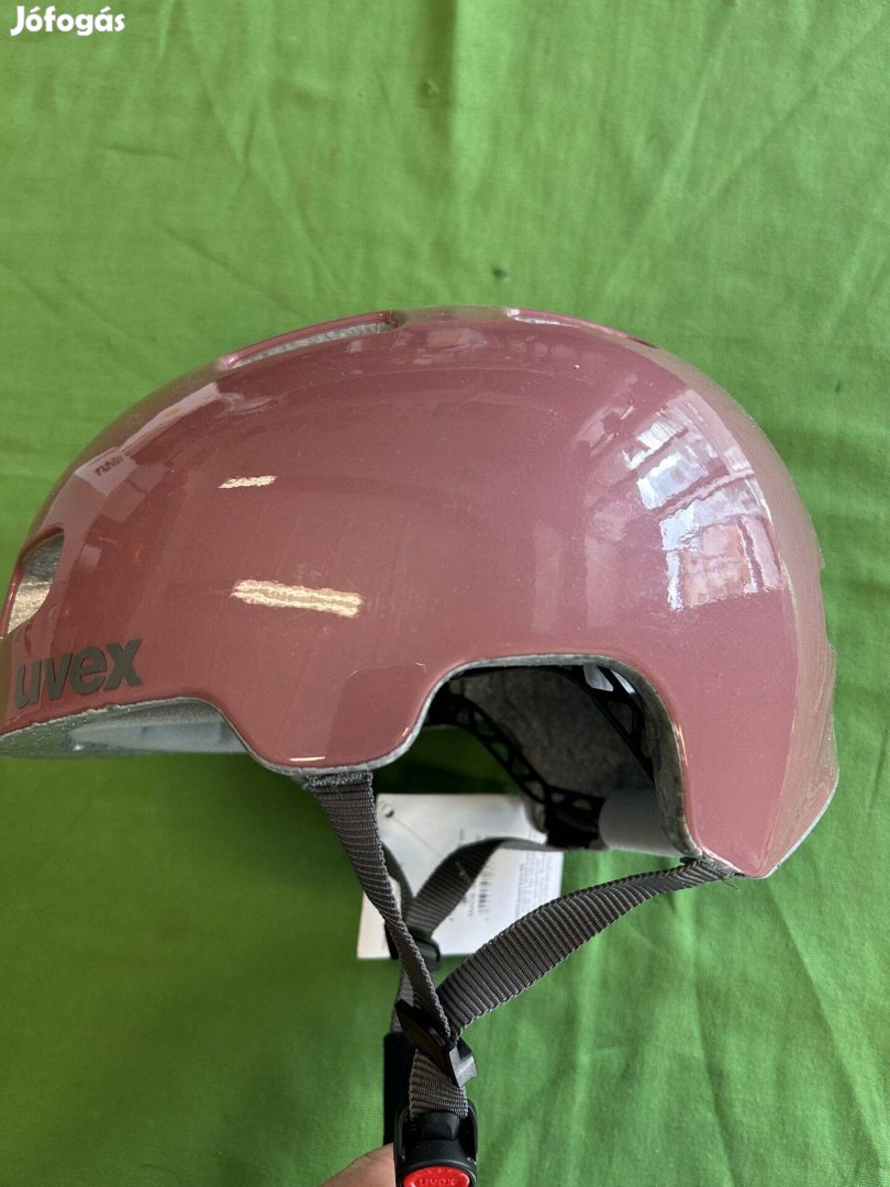 Új rózsaszín Uvex sisak 55-58 cm