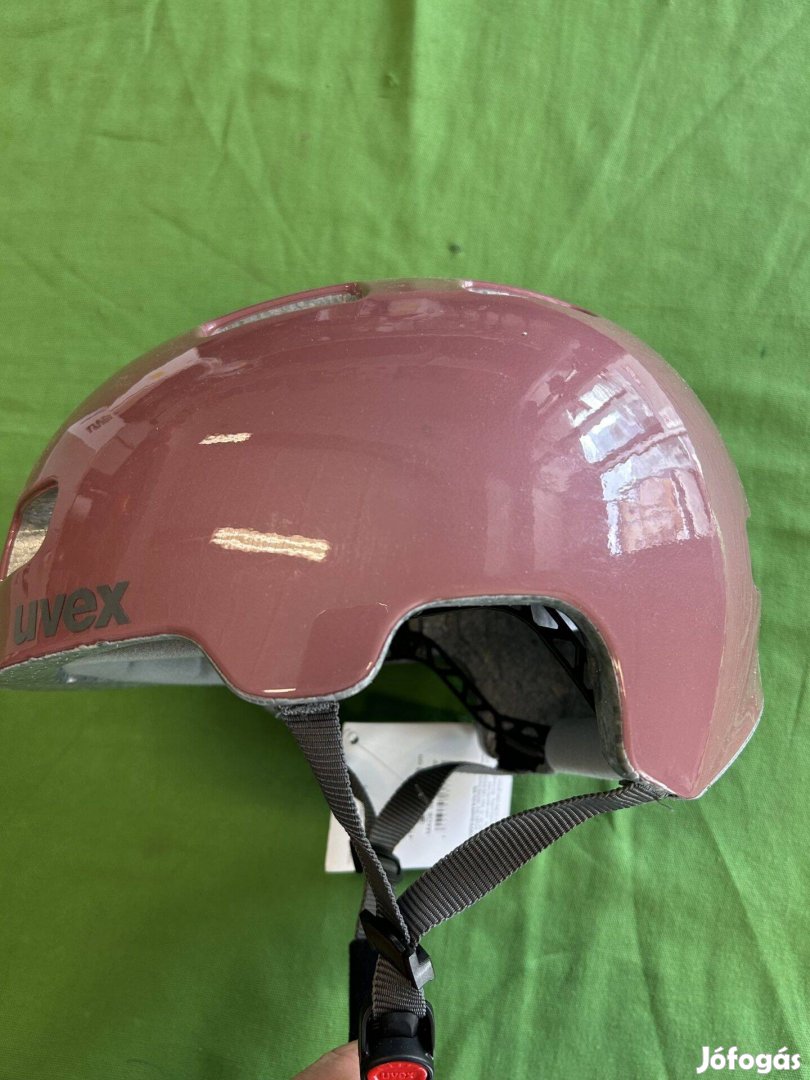 Új rózsaszín Uvex sisak 55-58 cm