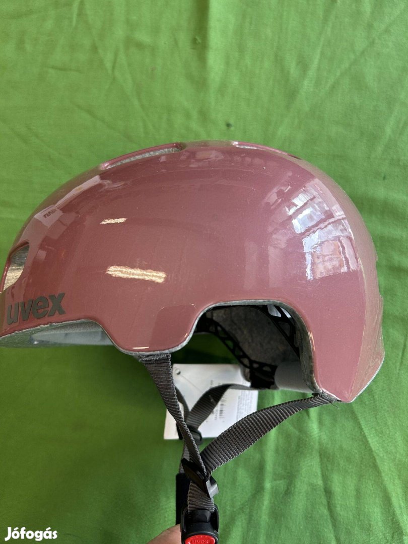 Új rózsaszín Uvex sisak 55-58 cm