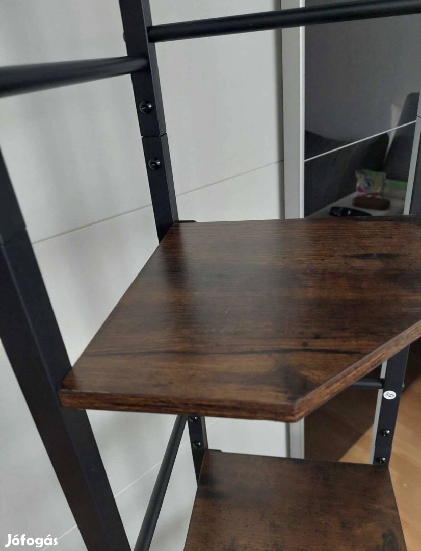 Új rusztikus barna sarokpolc
