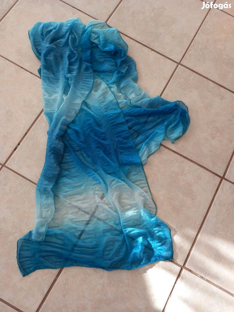 Új selyem muszlin női sál ombre 200x40cm