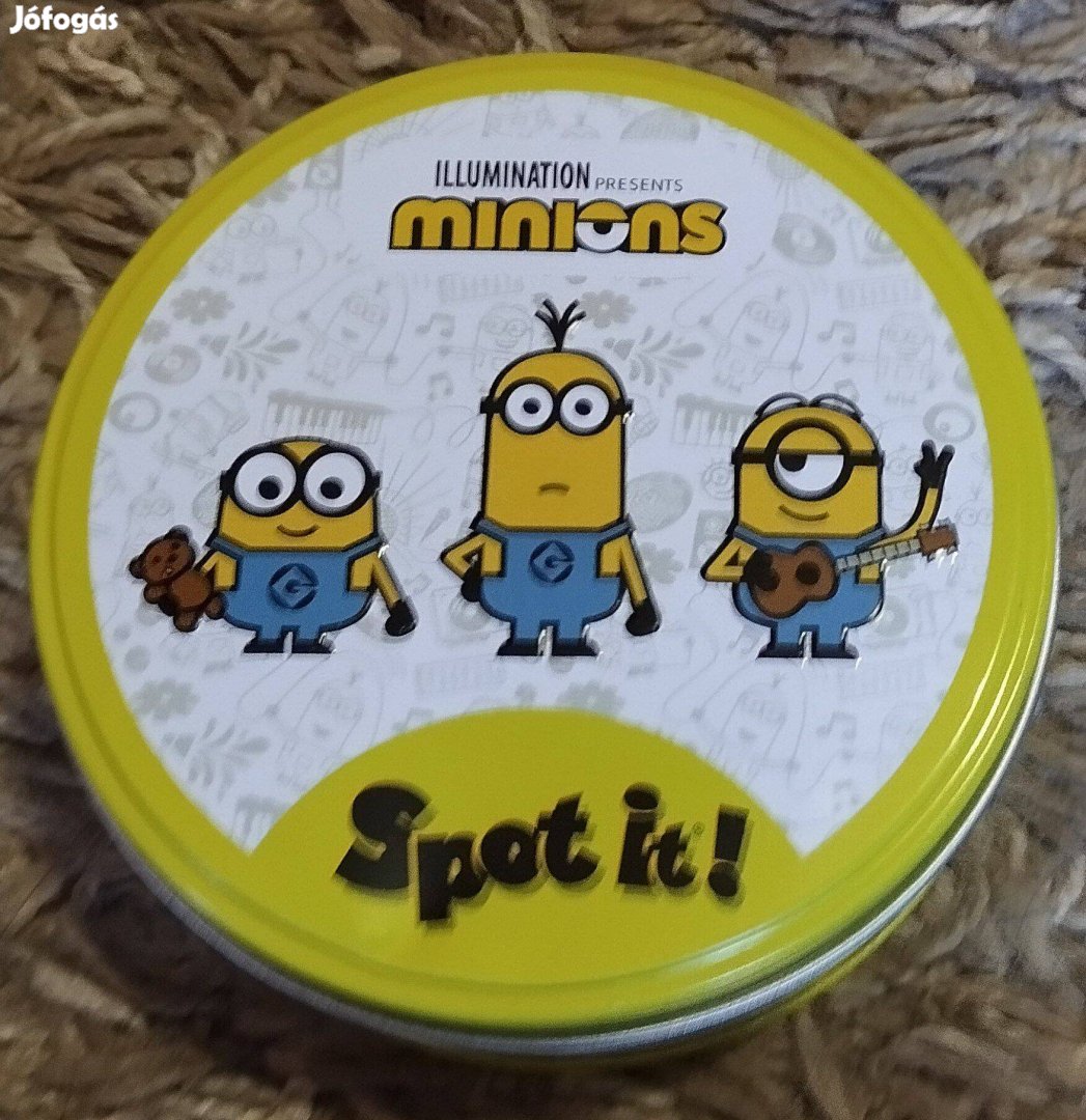 Új spot it / dobble, minon téma, fémdoboz (van sok egyéb témás is)