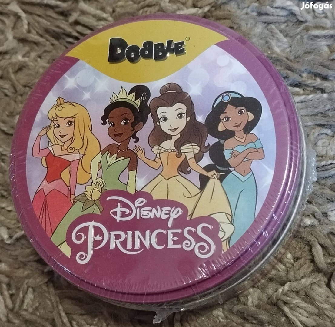 Új spot it / dobble disney hercegnő, fémdoboz