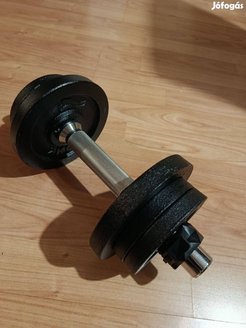 Új súlyzó egykezes 10 kg. + expander