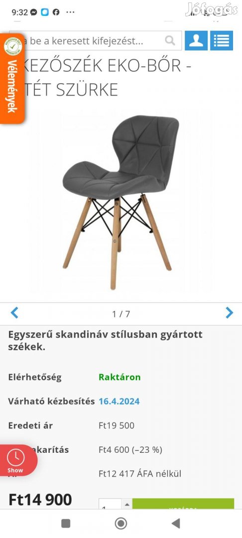 Új székek eladó