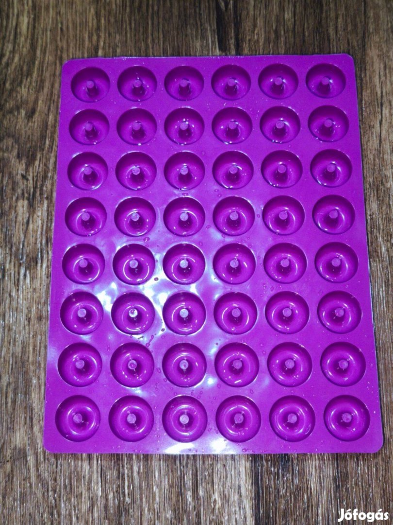 Új szilikon gumicukor készítő forma 2 db - donut Ajándék