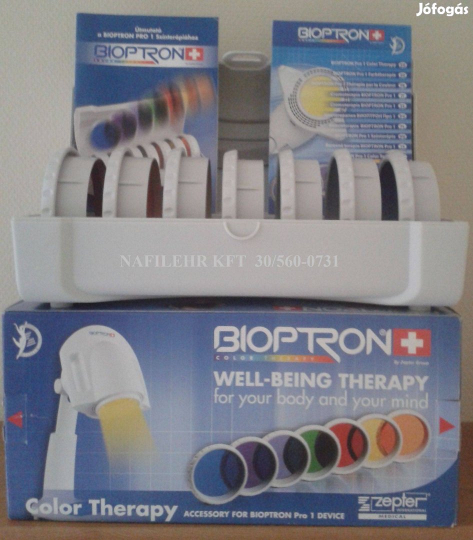 Új színterápia színkészlet Bioptron Pro1 lámpához 1 év garancia számla