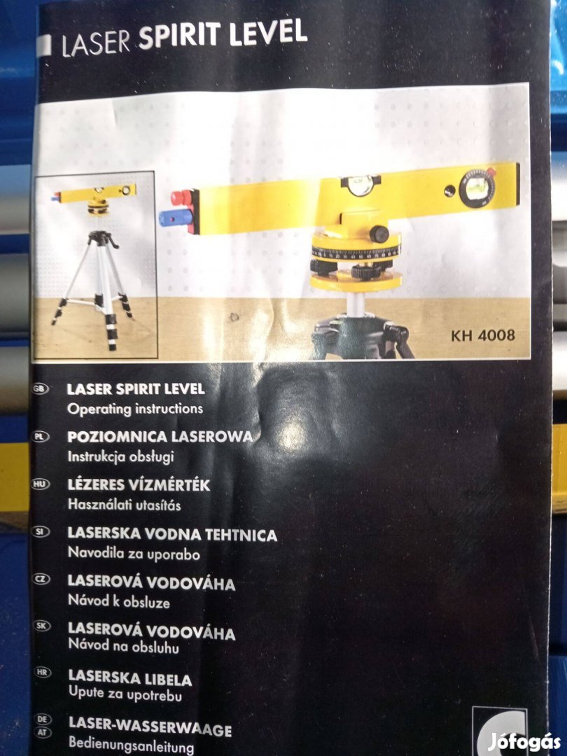 Új szintező berendezés, eredeti csomagolásban