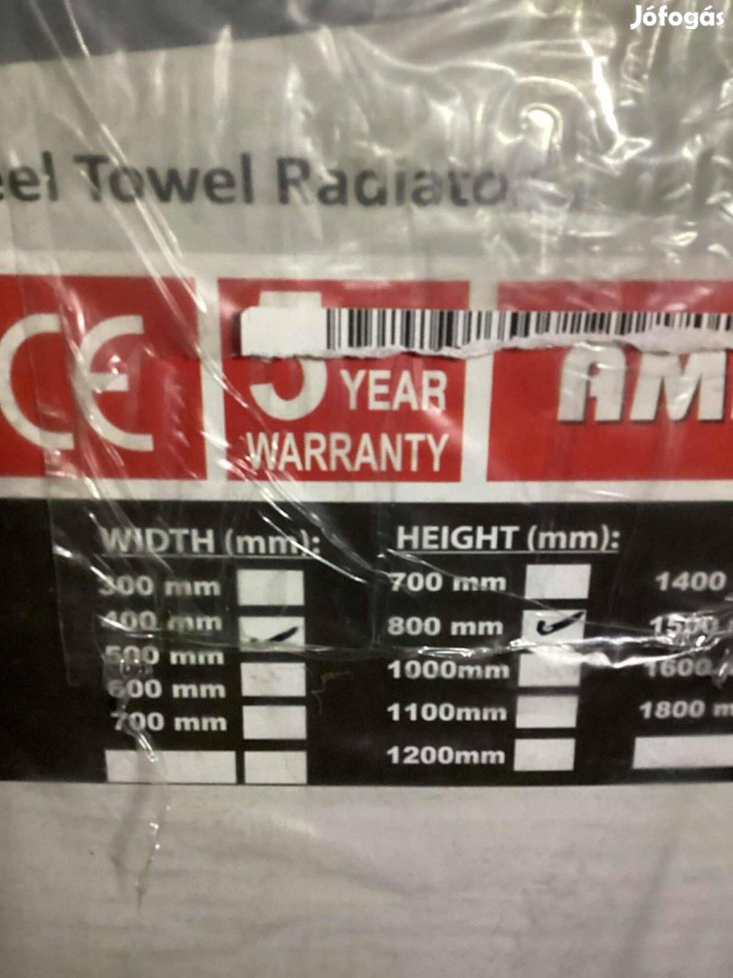 Új törölköző szárító radiátor központi fűtéshez