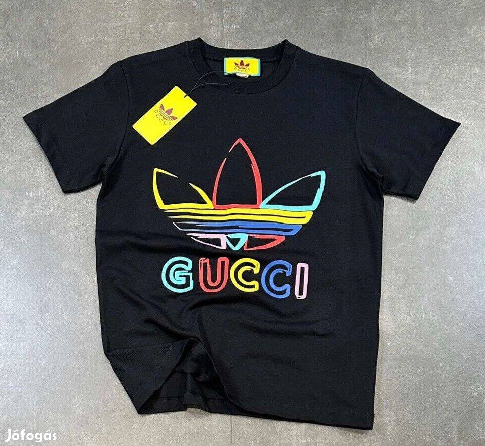 Új unisex Gucci x Adidas "Multicolor" póló S,M