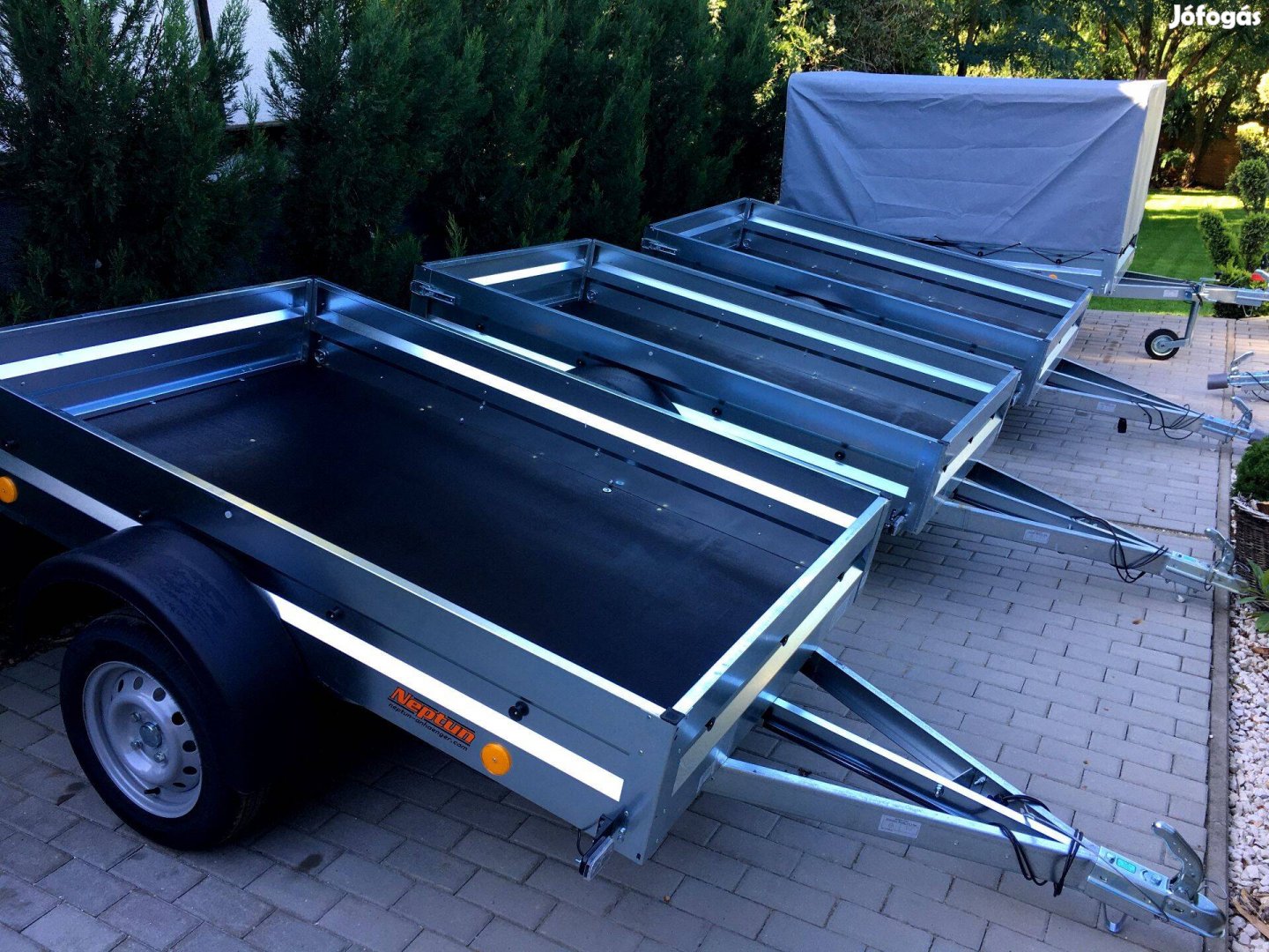 Új utánfutó 750kg 202x125cm Névre Írva! Őszi Akció!