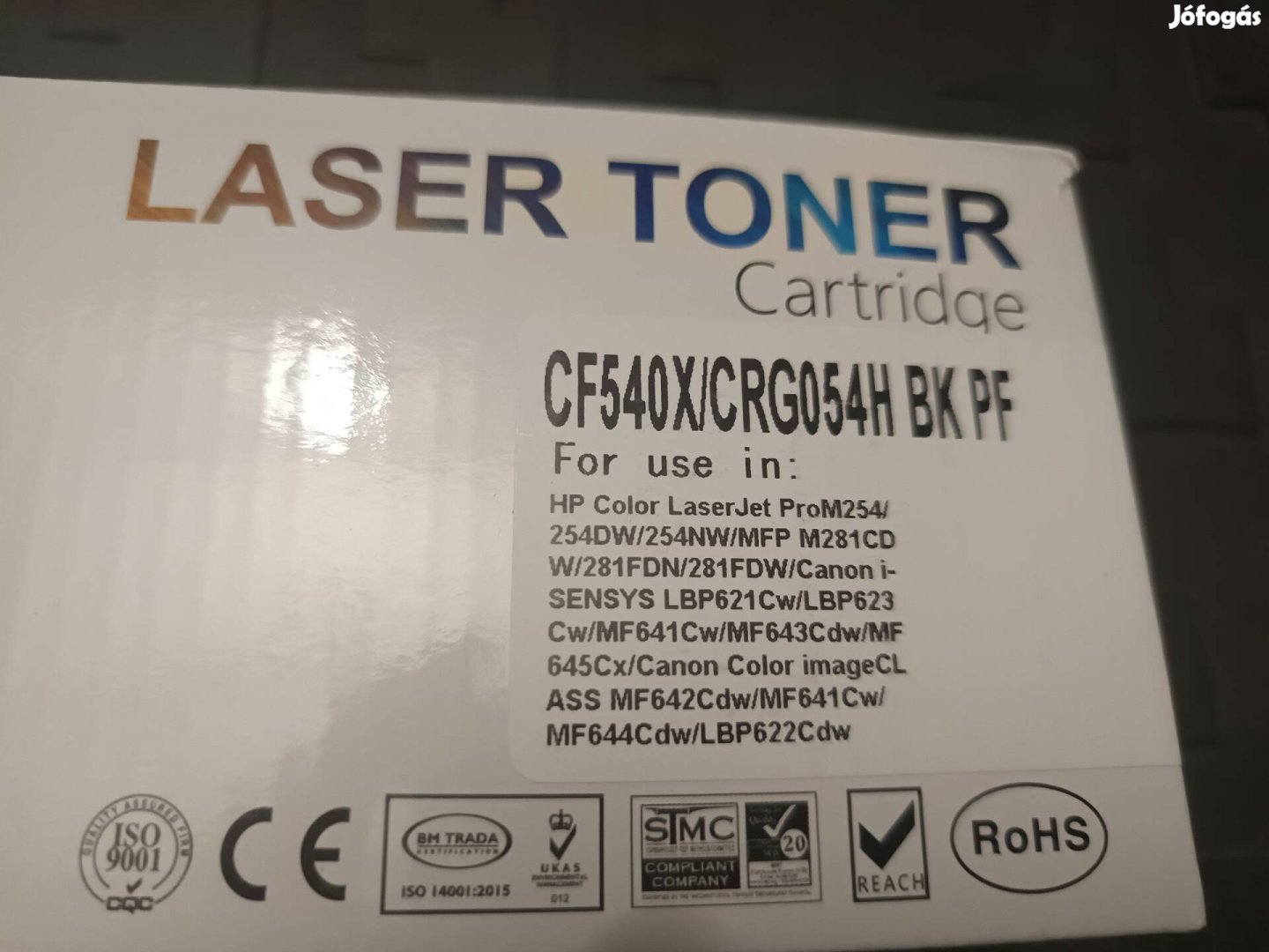 Új utángyártott HP fekete toner eladó 