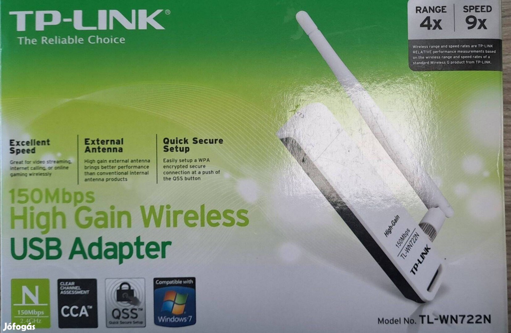 Új vezeték nélküli USB adapter