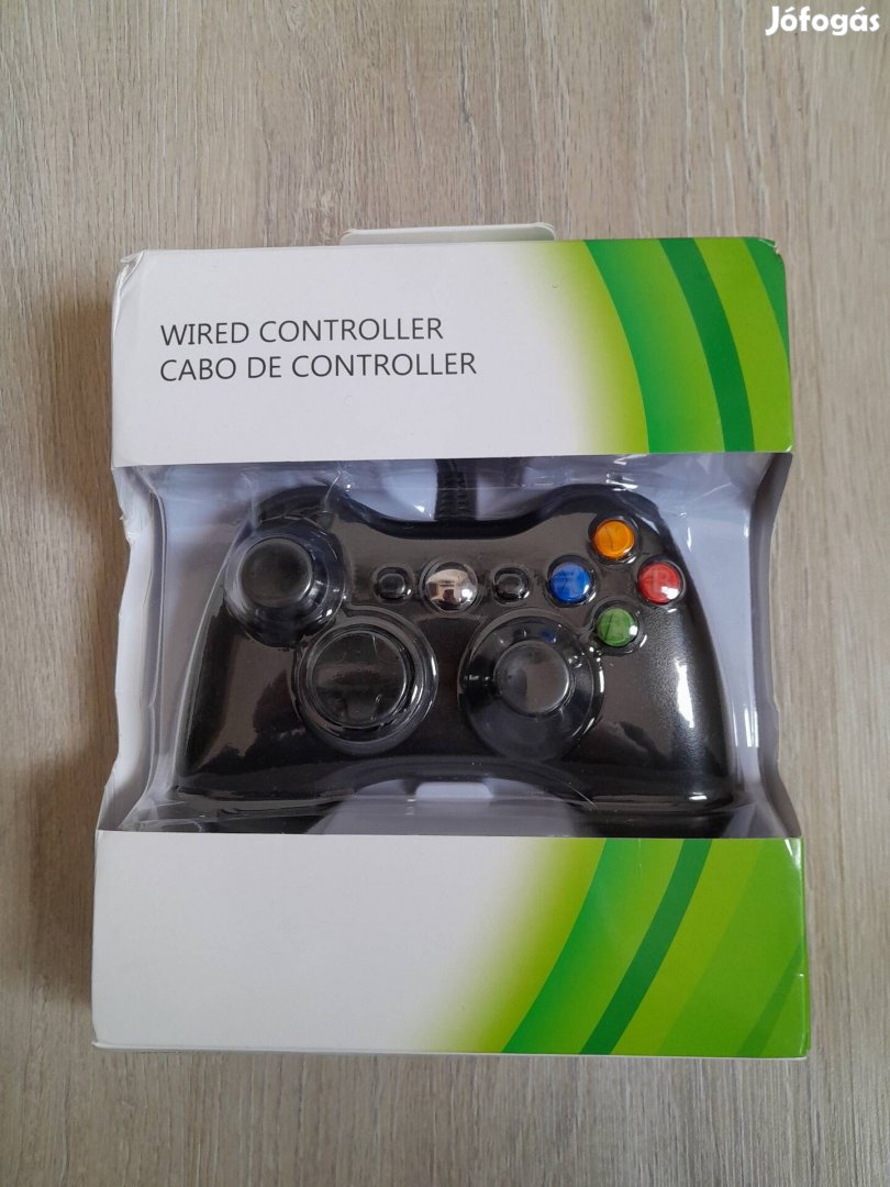 Új vezetékes kontroller, joystick Xbox 360 konzolhoz és PC-hez