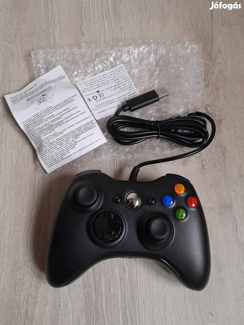 Új vezetékes kontroller, joystick Xbox 360 konzolhoz és PC-hez