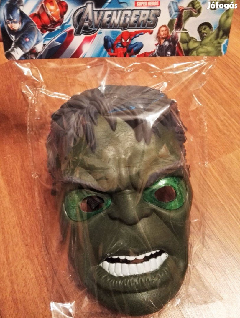 Új világító Hulk álarc világítós maszk jelmez