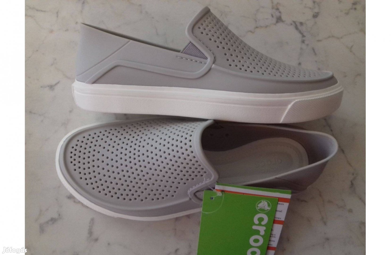 Új világos szürke Crocs slip-on gumicipő 37 méret