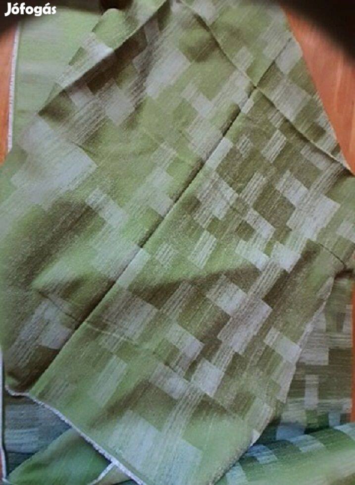Új zöld kockás sötétítő függöny(12x 140 cm) Akció