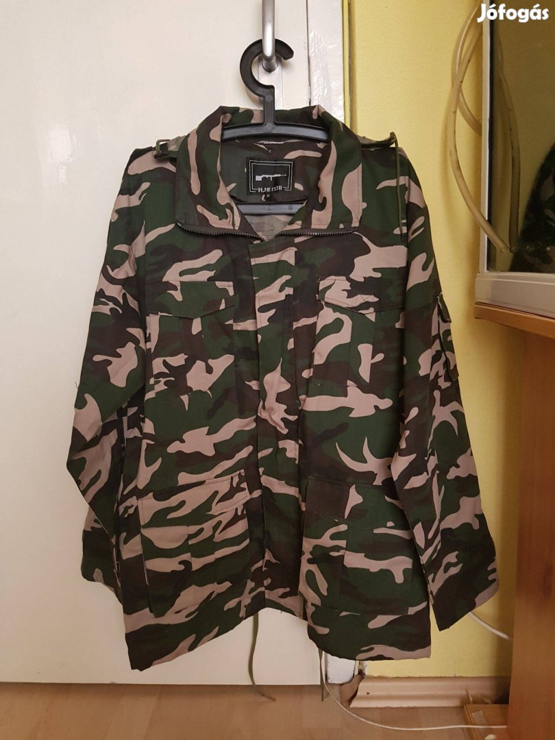 Új zubbony ing kapucnis horgász vadász katonai terepmintás