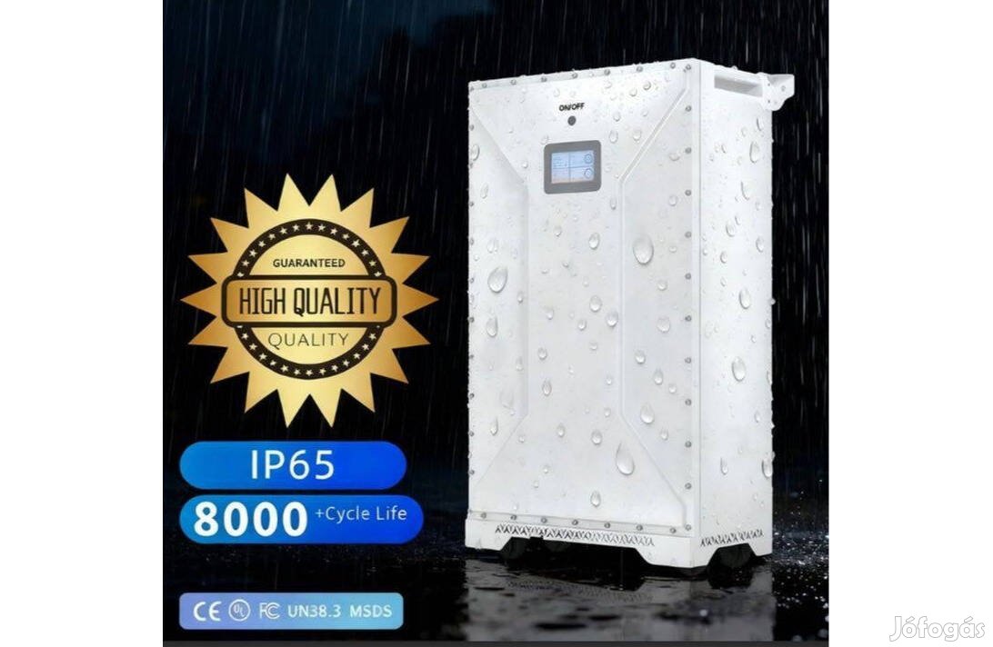 Újdonság ! Kűltéri vízálló lifepo4 energiatároló napelem