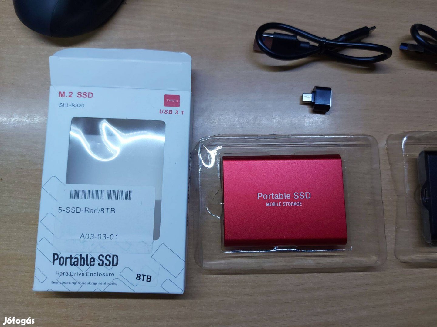 Újévi Akció! 8 TB Külső SSD Új! Piros