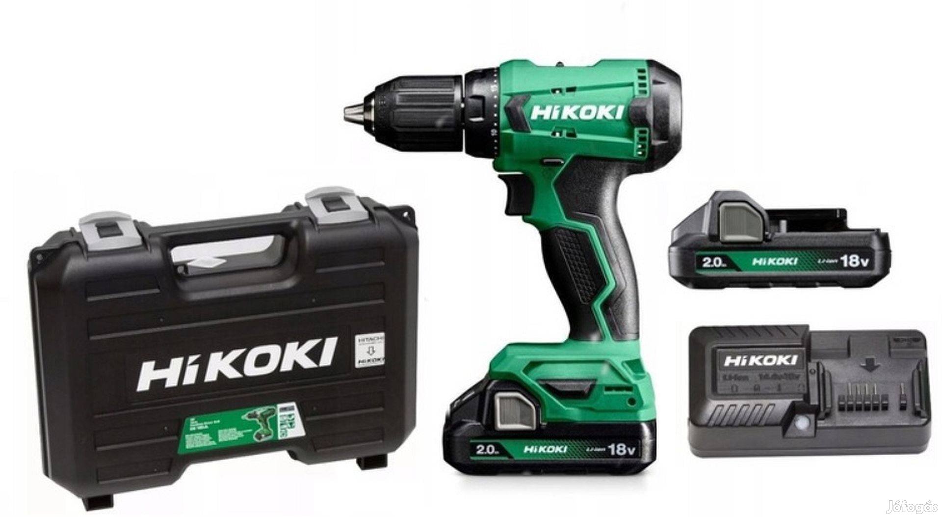 Újhikoki DV18Dawcz Akkus ütvefúró-csavarbehajtó (18V/2x2.0Ah/50Nm)