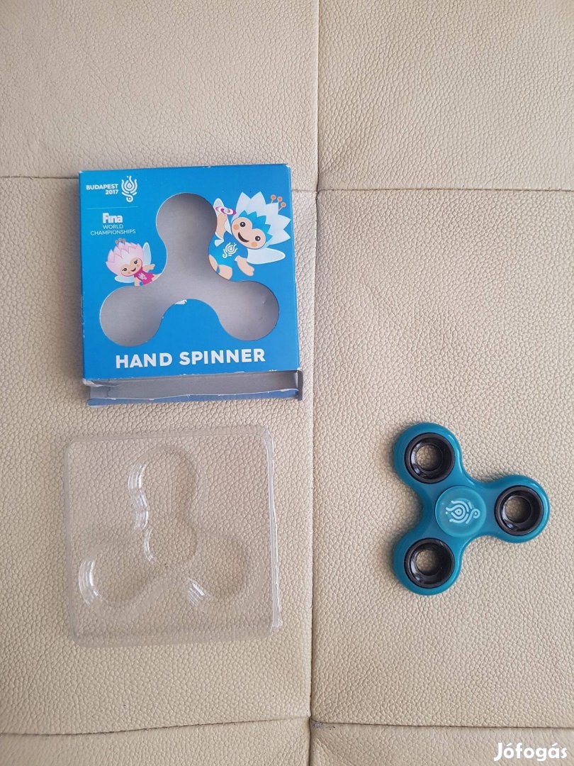 Ujj kéz pörgettyű 7x7cm Stresszoldó FINA 2017 vizes vb Hand spinner