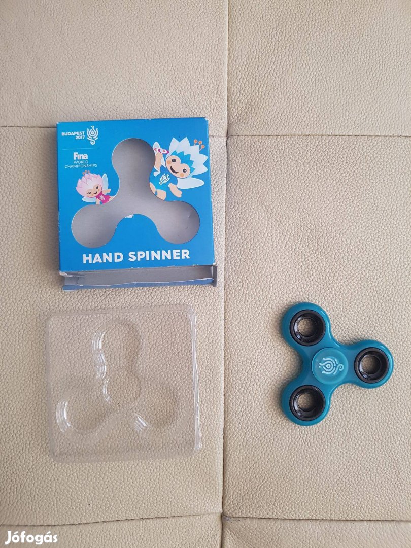 Ujj kéz pörgettyű 7x7cm Stresszoldó FINA 2017 vizes vb Hand spinner