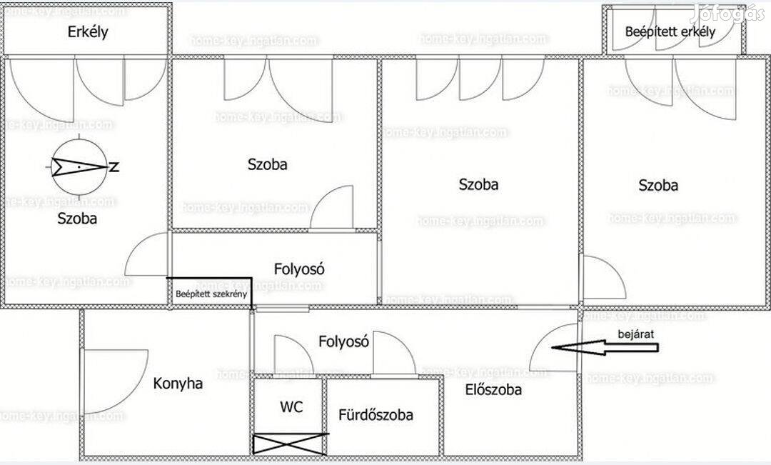 Újkerti 4 szobás panel lakás eladó